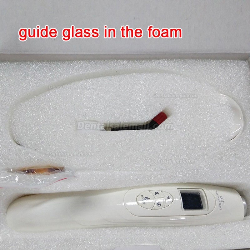 Dental LED Curing Lamp Wireless Resin Cure With Light Meter 2000mw/cm2