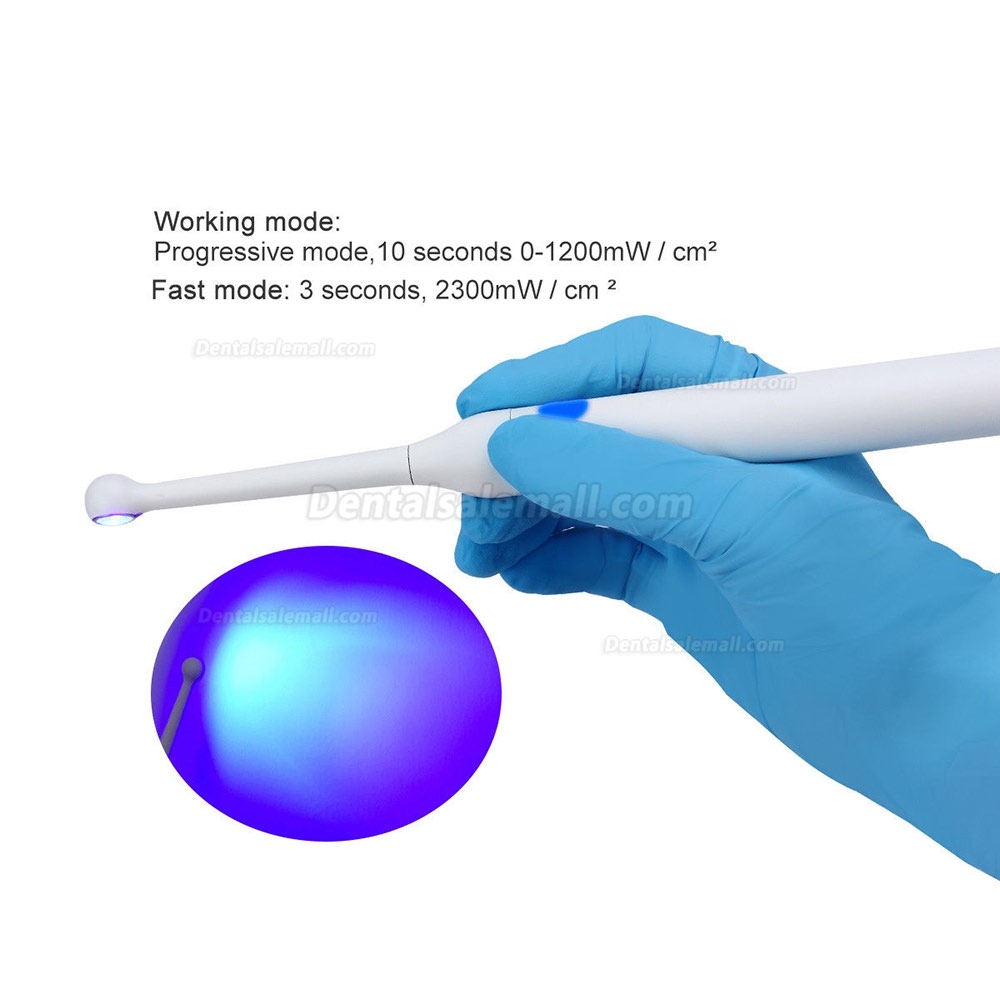 3H X2 Dental Wireless LED Curing Light High Power >2300mW/cm²