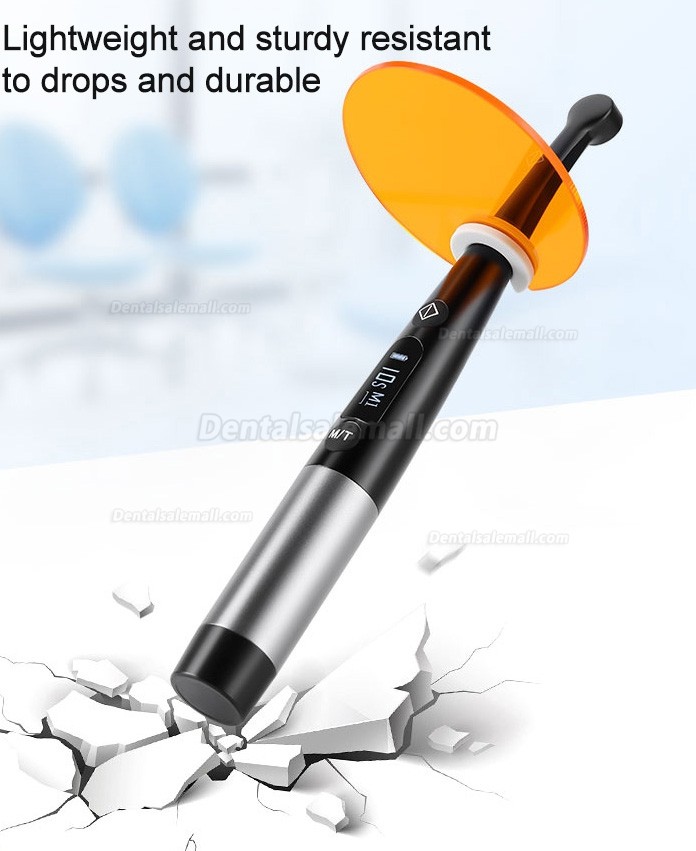  3H X-lite Q6 Ergonomic Dental 1 Sec Curing Cordless LED Curing Light with Light Meter Metal Body