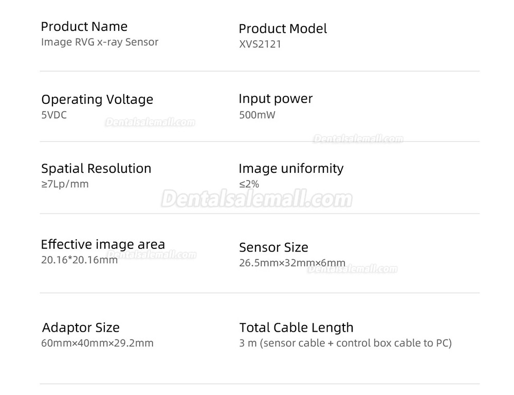 Dental Digital Image RVG X-Ray Sensor Dental Intraoral Imaging System