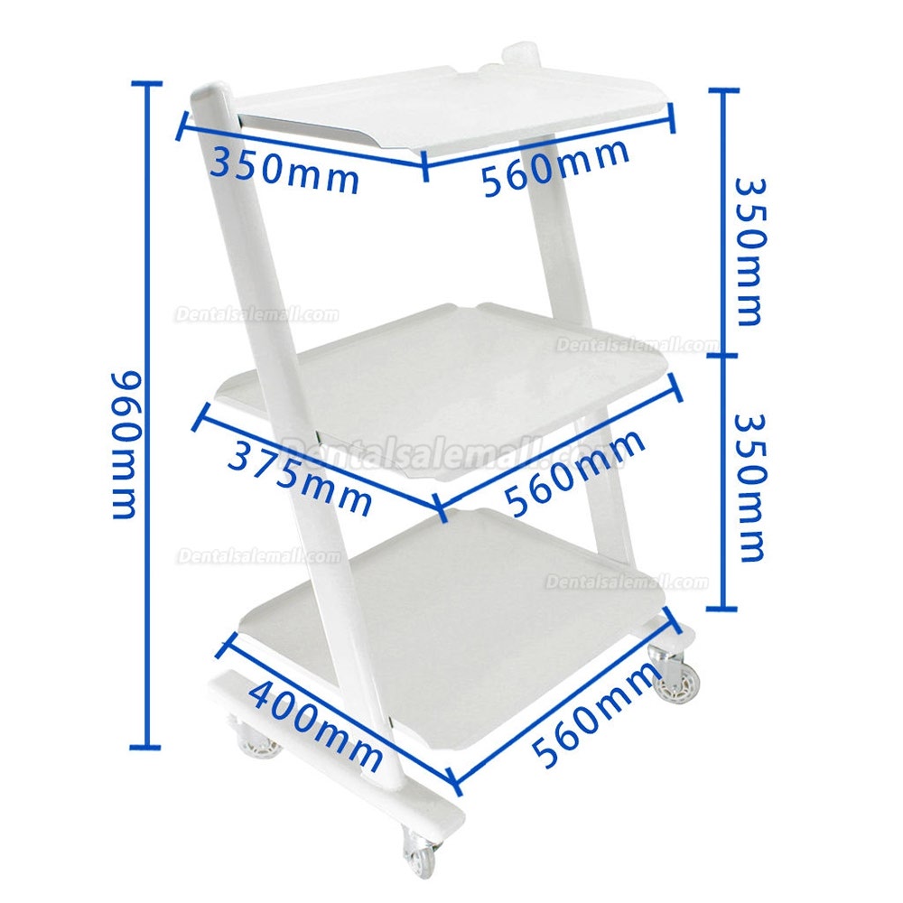 Medical Steel Cart Trolley Doctor Dentist Trolly for Spa Salon Dental Equipment