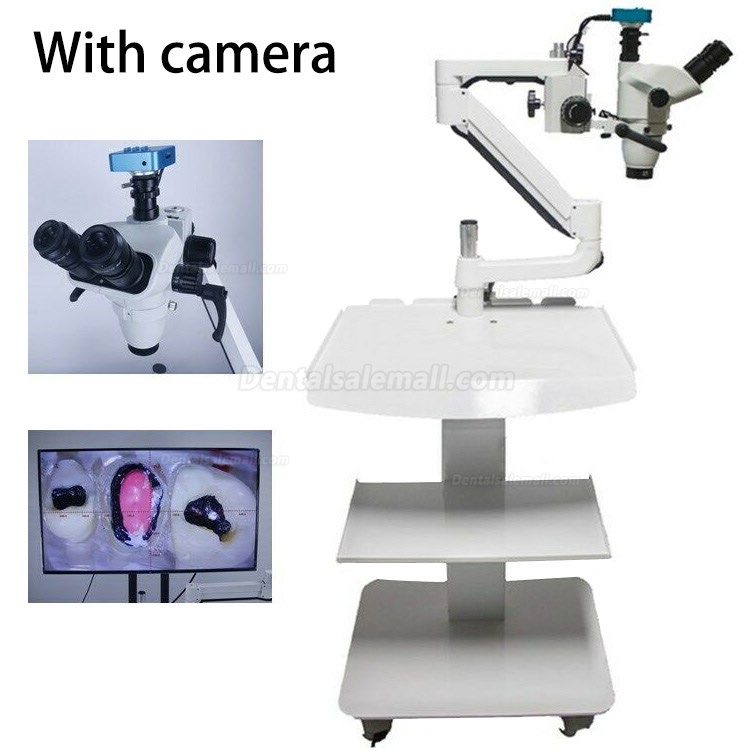 5W Trolley Type Dental Endo Therapy Operating Microscope Loups with Camera