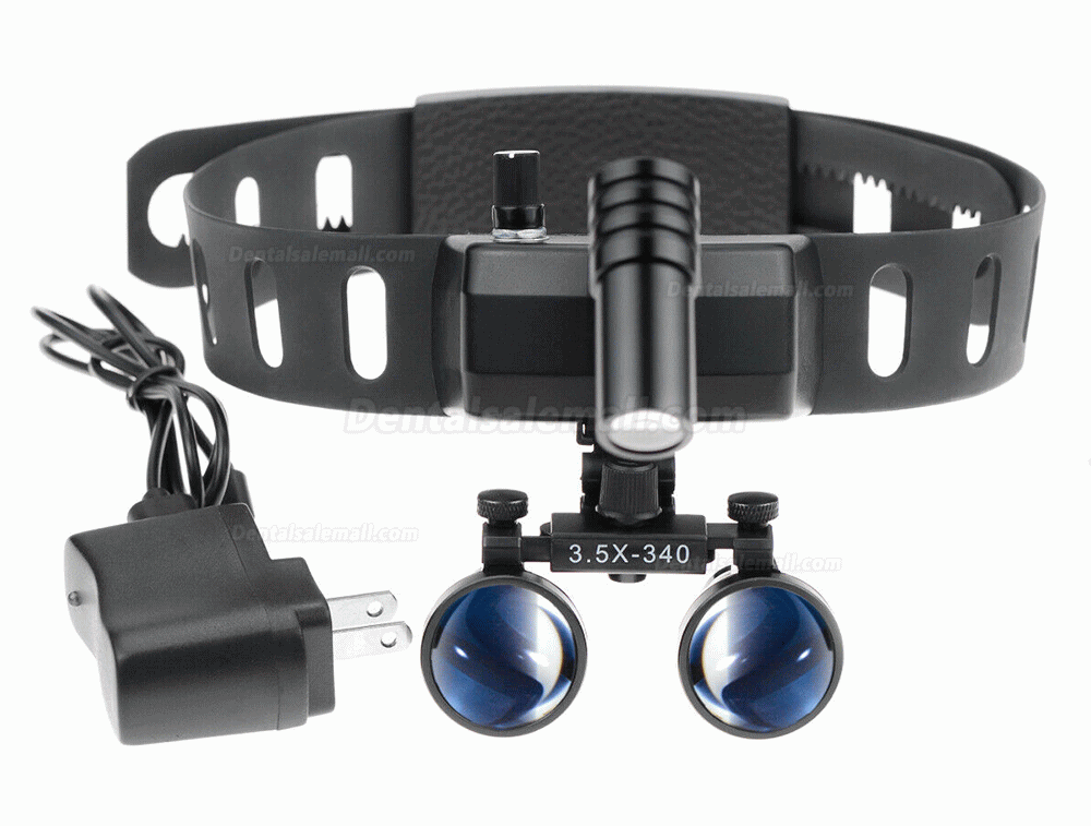 5W Dental Headband Wireless LED Headlight with 3.5X Binocular Loupes 5W Dental Headband Wireless LED Headlight with 3.5X Binocular Loupes