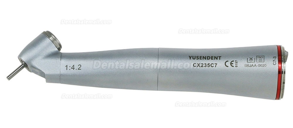 COXO YUSENDENT Dental Fiber Optic 45°1:4.2 Increasing Speed LED Surgery Contra Angle Handpiece