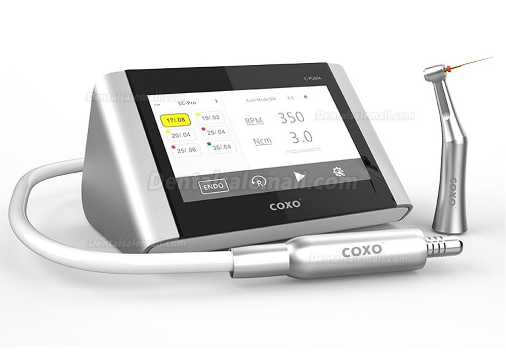 YUSENDENT COXO C PUMA Master Dental Electric Endo Motor with 6:1 & 1:5 Contra Angle Handpiece