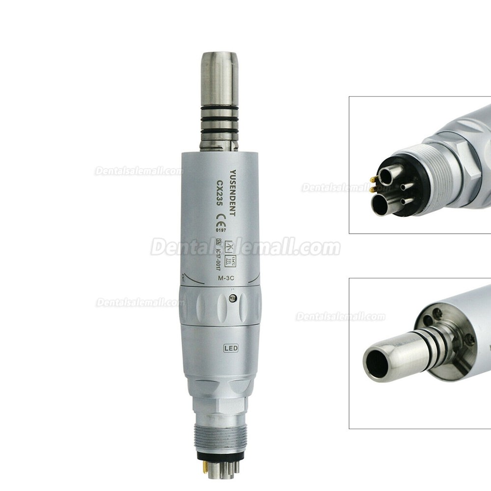 YUSENDENT COXO CX235-1C Fiber Optic LED Low Speed Contra Angle Air Motor Handpiece Kit