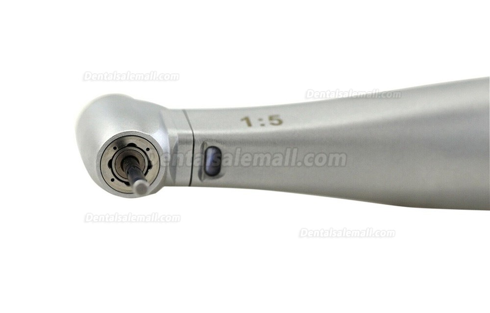 YUSENDNET COXO Dental 1:5 Mini Head Fiber Optic Contra Angle Handpiece Inner Channel Push Button CX235C7-4