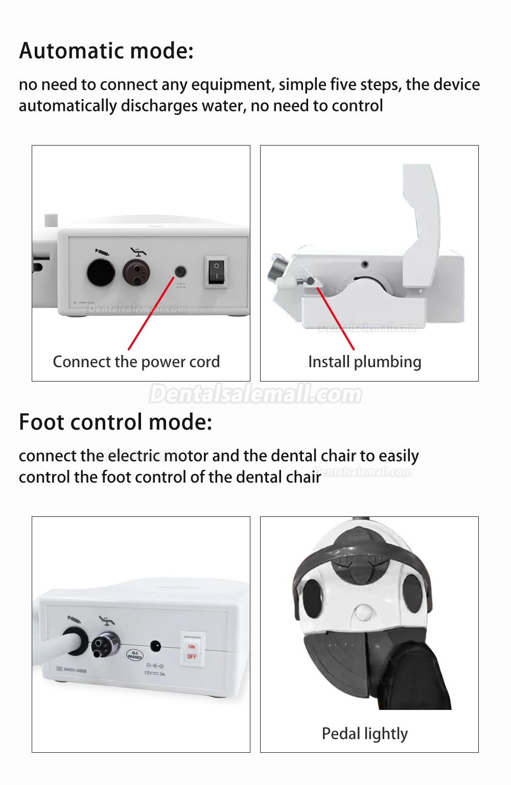 COXO CX265-76 Smart Peristaltic Pump For Dental Electric Motor Automatic Water Supply System