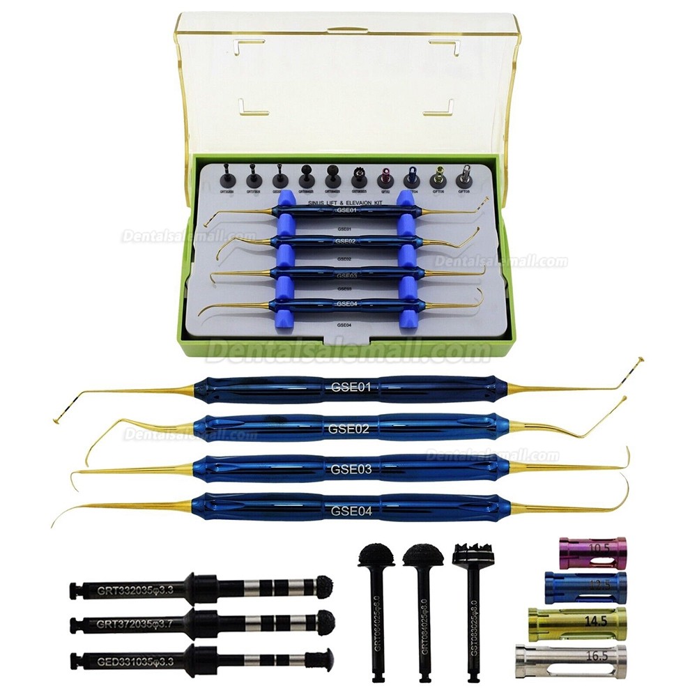 Dental Implant Advanced Sinus Lift Elevation Stopper Kit Lateral Approach Drills