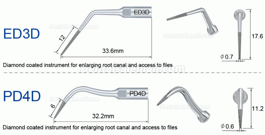 10Pcs Refine Ultrasonic Scaler Tips E3D E4D E5D E10D E11D E12D E14D E15D Fit Woodpecker EMS