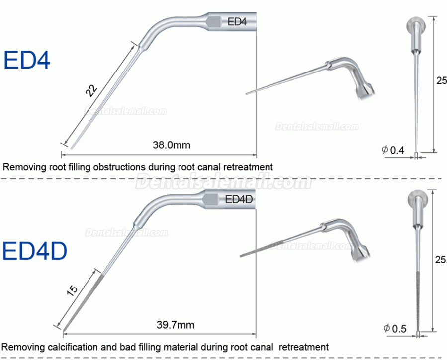 10Pcs Refine Ultrasonic Scaler Tips E3D E4D E5D E10D E11D E12D E14D E15D Fit Woodpecker EMS