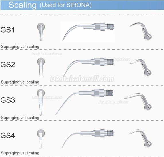 5PCS Woodpecker GS2 Dental Scaling Tip for Sirona Ultrasonic Scaler Handpiece 5PCS Woodpecker GS2 Dental Scaling Tip for Sirona Ultrasonic Scaler Handpiece