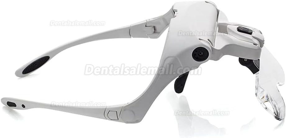 5 Lens Dentist Loupes Headlight Dental Binocular Glass Magnifier with Led Head Light