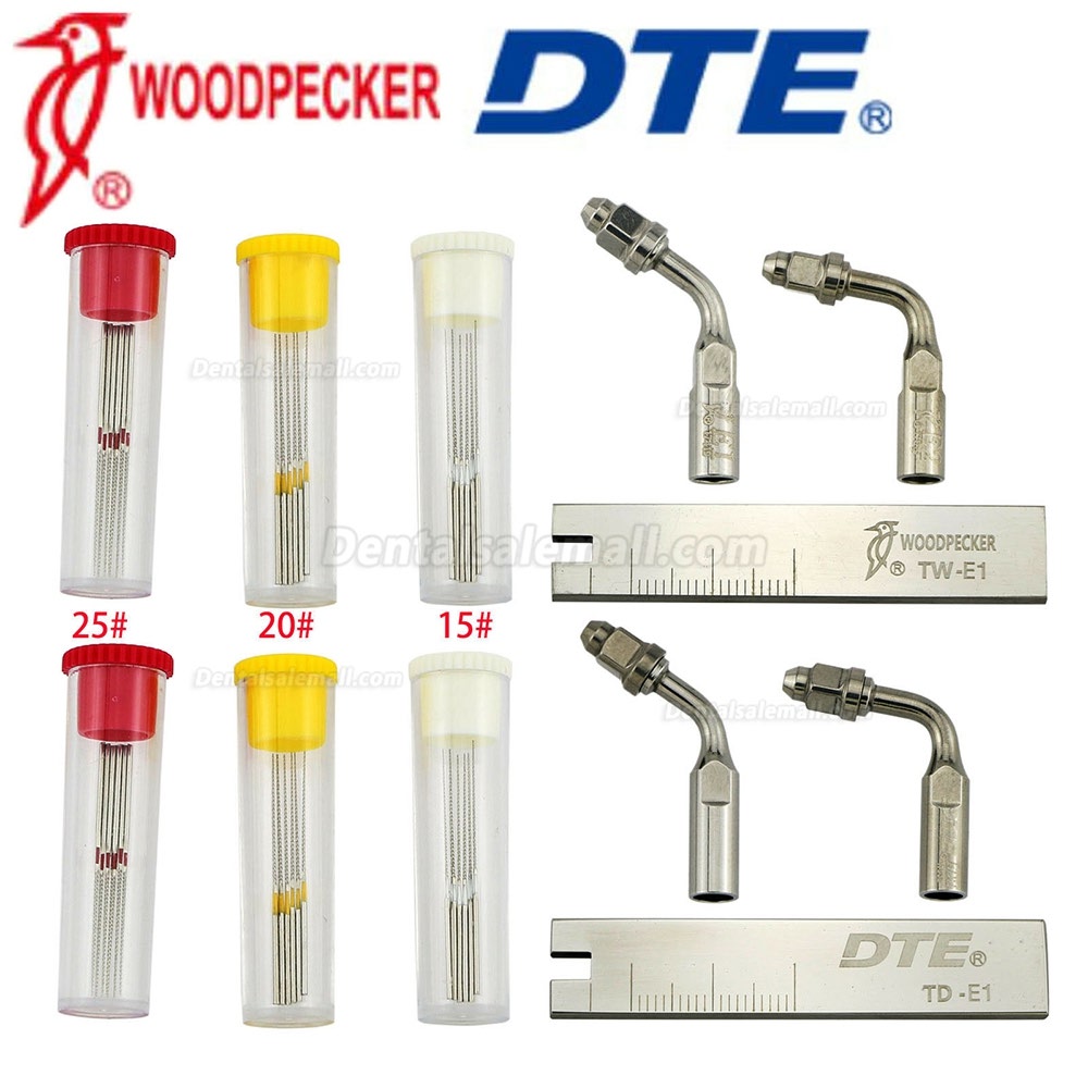 Woodpecker DTE Endo Tip U File Holder Wrench Scaler Root Canal Cleaning Kit Satelec EMS