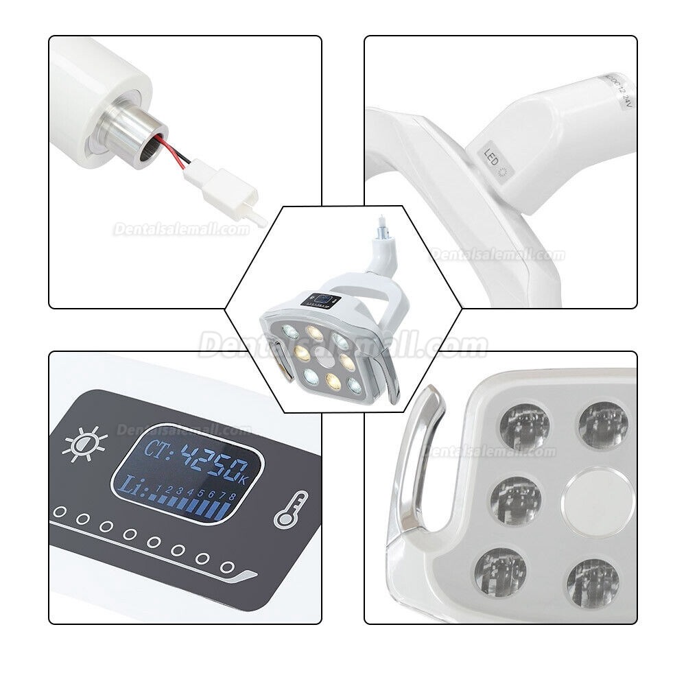 Dental Light LED Oral Lamp Shadowless Exam Opertating Light 8 LED for Dental Unit Chair