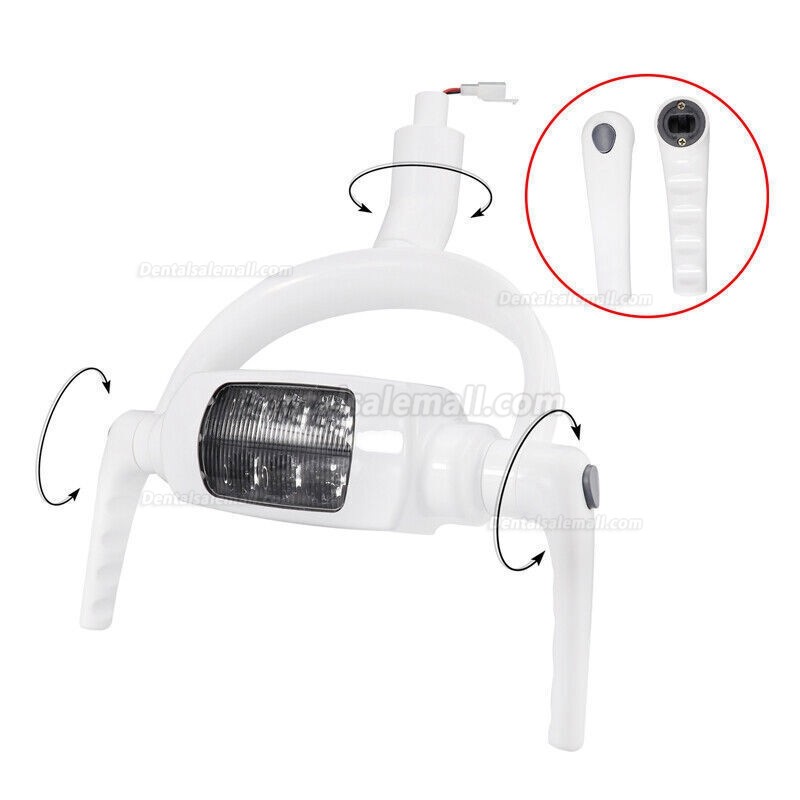 US STOCK! Ceiling-mounted Dental Light Oral LED Operatory Lamp Exam Shadowless 6 LED Lens With Arm