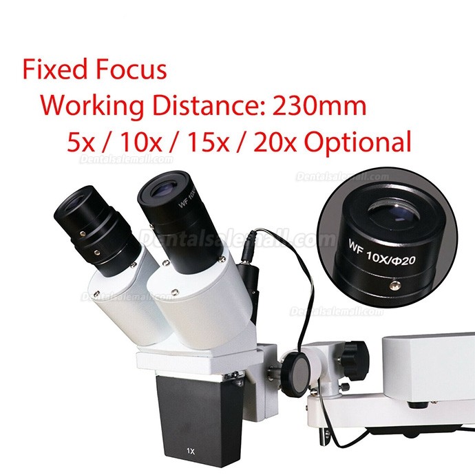 10X/15X/20X Dental Surgical Operating Endo Microscope with LED Light For Dental Chair Unit