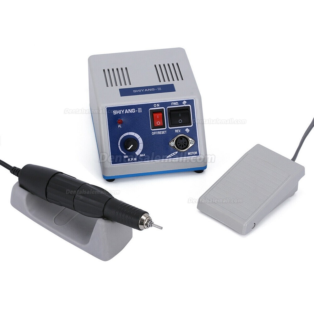 SHIYANG N3 Micromotor Micro Motor 35,000RPM Handpiece for Dental Lab Jewelry Wood Polishing Compatible with Marathon