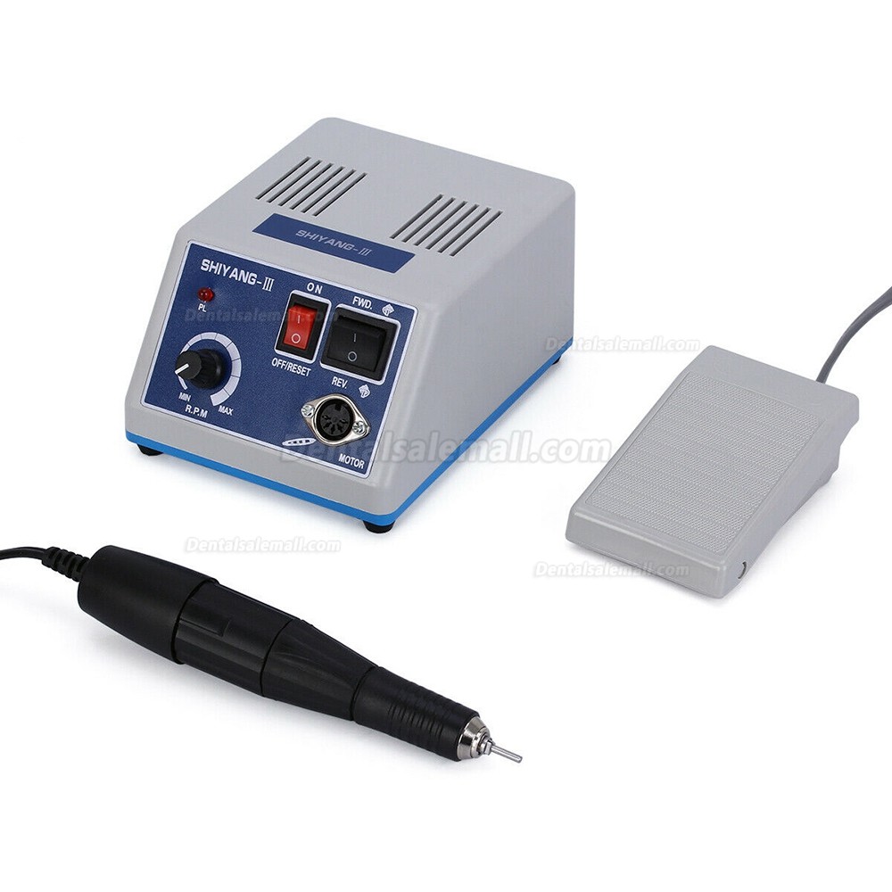 SHIYANG N3 Micromotor Micro Motor 35,000RPM Handpiece for Dental Lab Jewelry Wood Polishing Compatible with Marathon