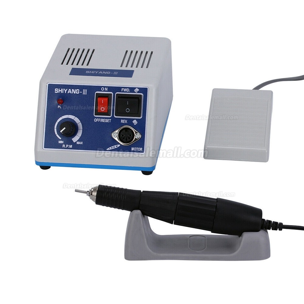 SHIYANG N3 Micromotor Micro Motor 35,000RPM Handpiece for Dental Lab Jewelry Wood Polishing Compatible with Marathon