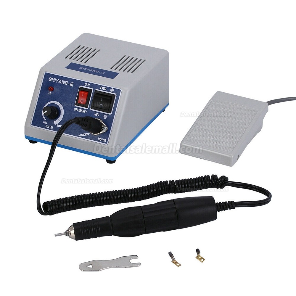 SHIYANG N3 Micromotor Micro Motor 35,000RPM Handpiece for Dental Lab Jewelry Wood Polishing Compatible with Marathon