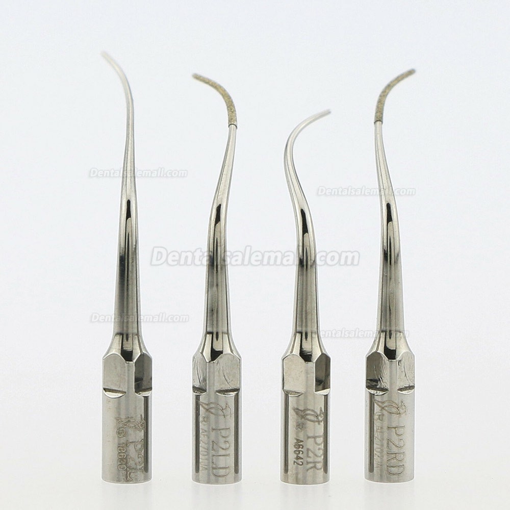 10Pcs Woodpecker Dental Ultrasonic Scaler Tips Periodontal P2L P2R P2LD P2RD Fit EMS UDS