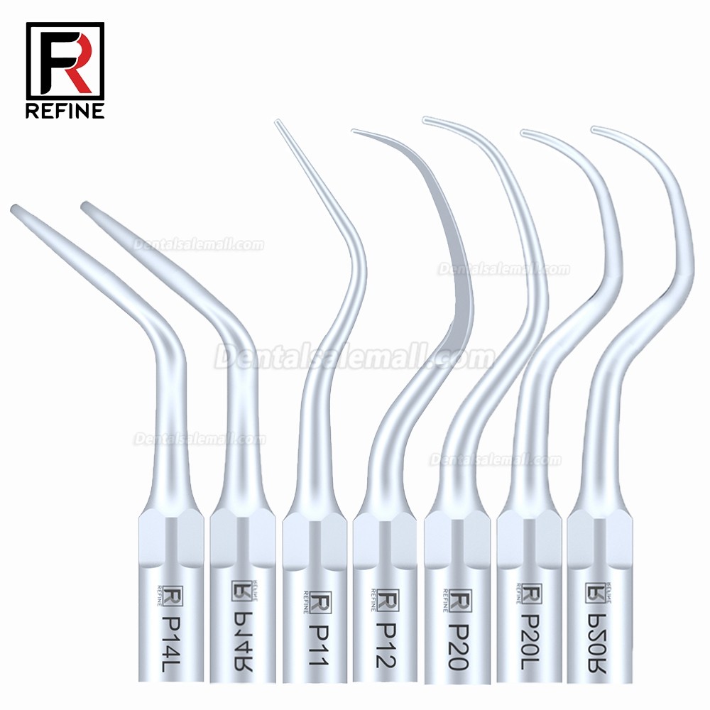 5Pcs Dental Tips P2L P2R P2LD P2RD P5 P6 P7 P8 P10 P11 P12 P14L Fit For Refine EMS Woodpecker Scaler Handpiece