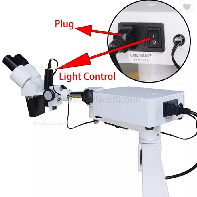 10X/15X/20X Dental Operating Endo Microscope Endodontic Surgical Microscope Table Desk Mounted