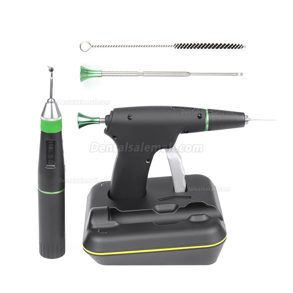 Dental Obturation Pen Endodontic Gutta Percha Cutter Hot Melt Filling Gun System 2Tips HeatingCordless 3Seconds Rapid Root Canal - 66
