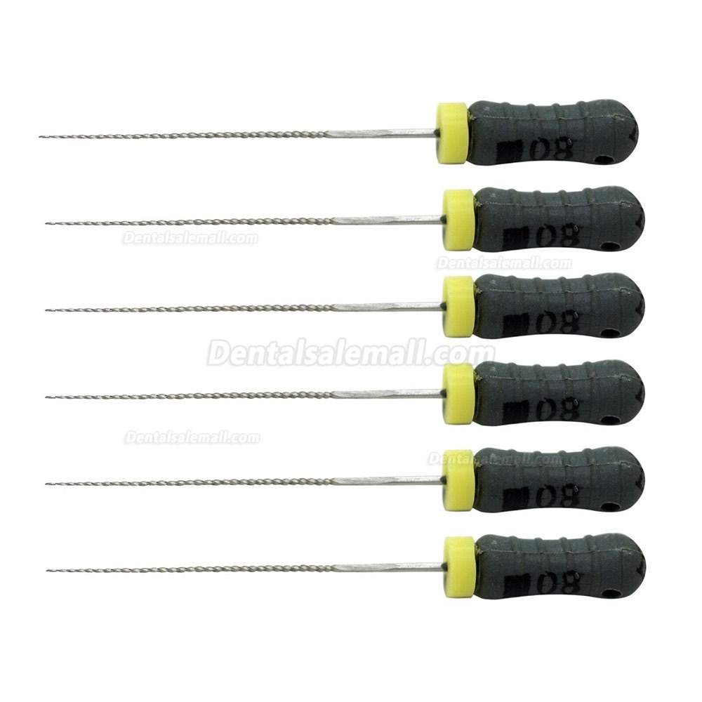 Assorted Dental Endodontic K-Files – Sizes #15-40, 21mm Length – 6 Files