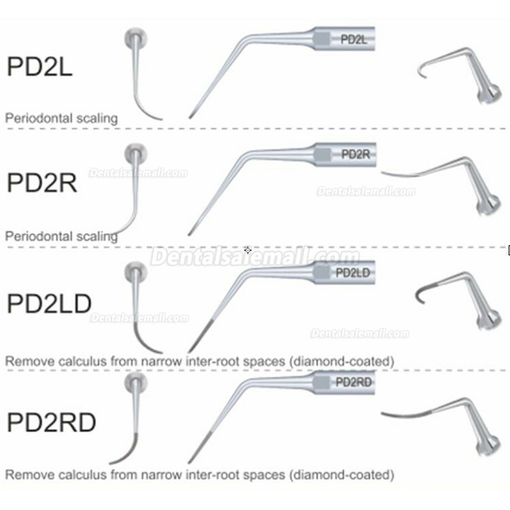 10Pcs Woodpecker DTE Dental Ultrasonic Scaler Periodontal Scaling Tips Fit Satelec NSK