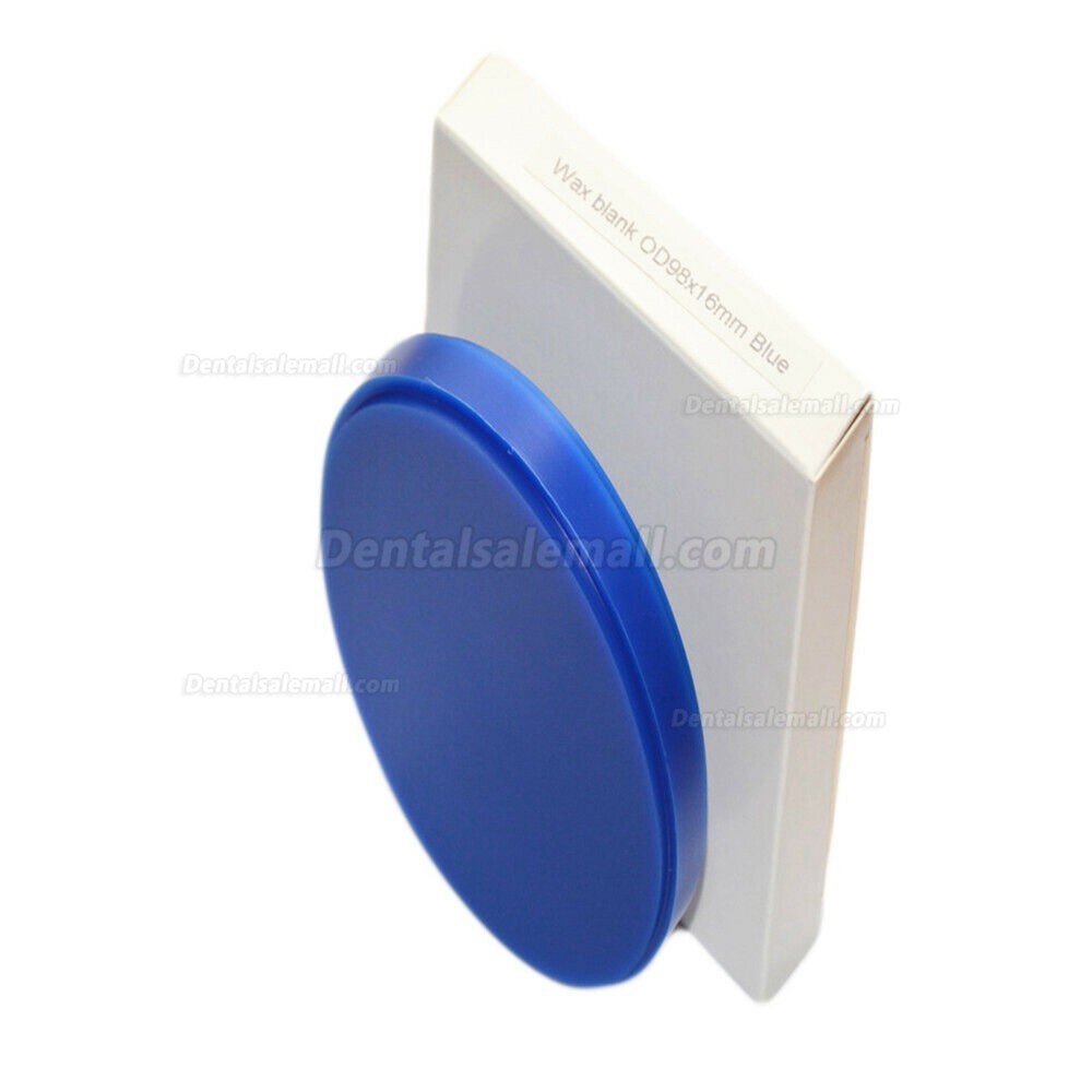 10Pcs Dental Wax Disc Block For Wieland CAD/CAM Milling System 98 *16mm