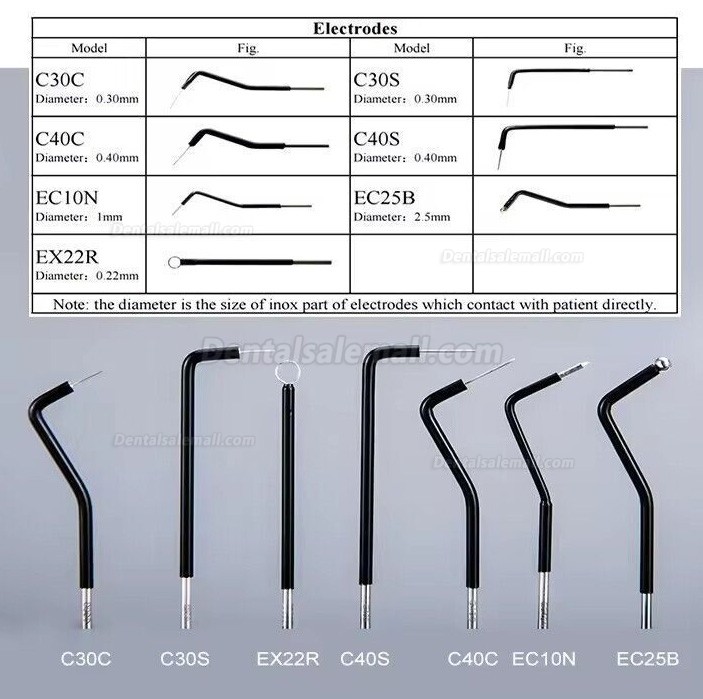 7PCS/Set Replacement Spare Dental Electrosurgery Tips Fit Oral Electrocautery System