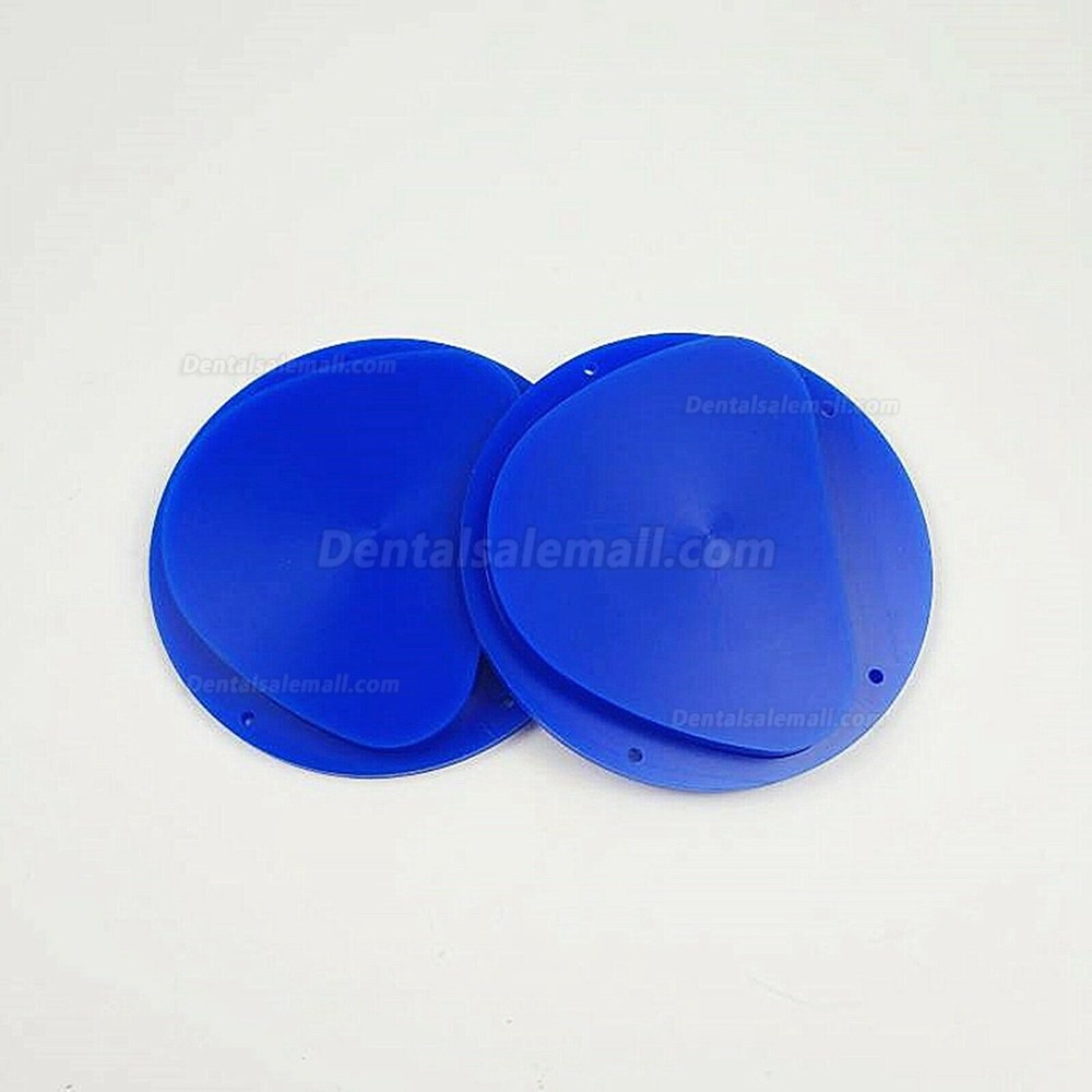 10 Pcs 89*71*25mm Dental blue/white Wax Disc Blocks For Amann Girrbach System