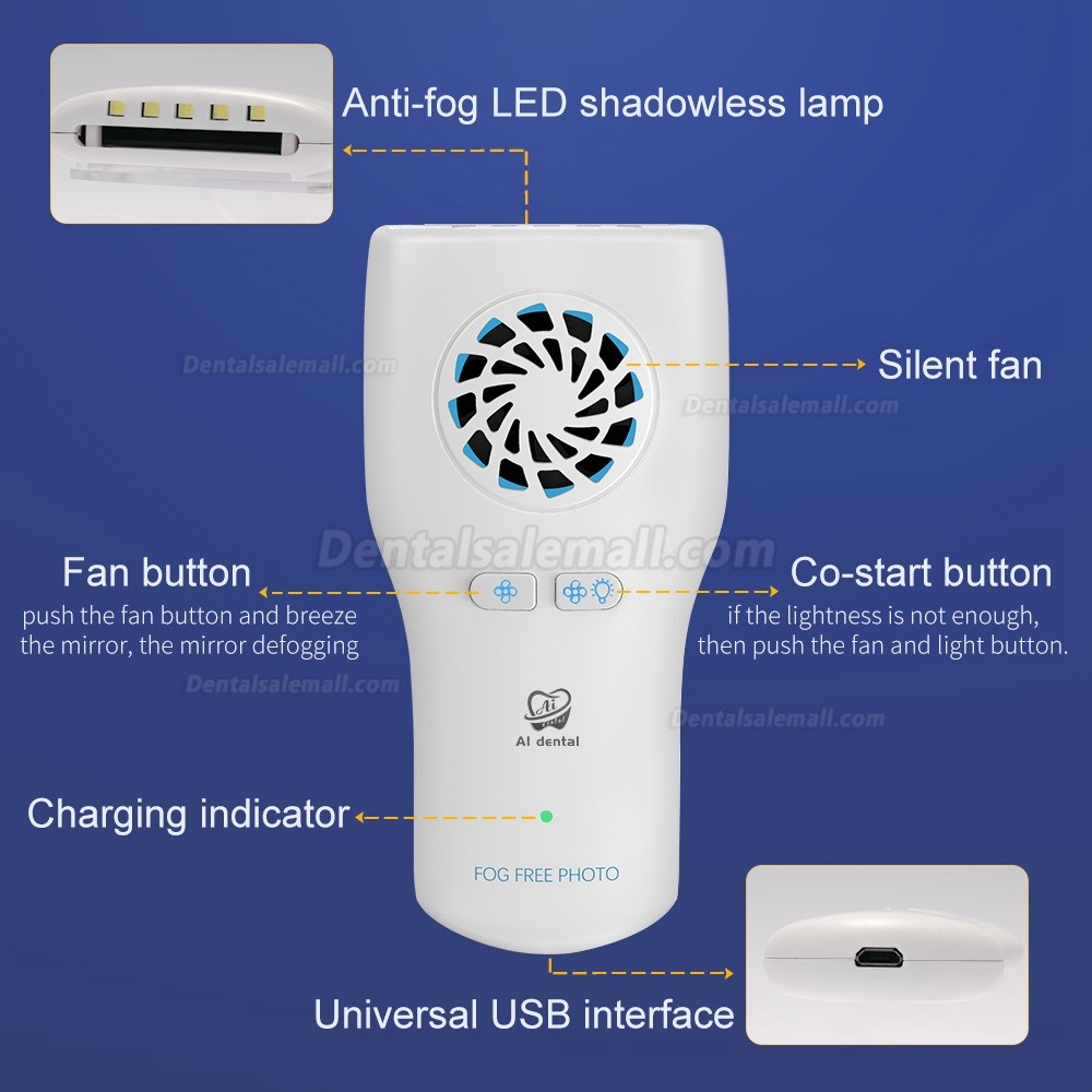 Dental Fog Free Intraoral Photography Mirror System Automatic Defogging Imaging Mirrors