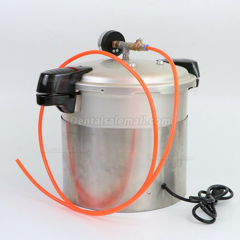 1800W Dental Lab Labortory Steam Autoclave Sterilizer High Pressure Sterilization Pot