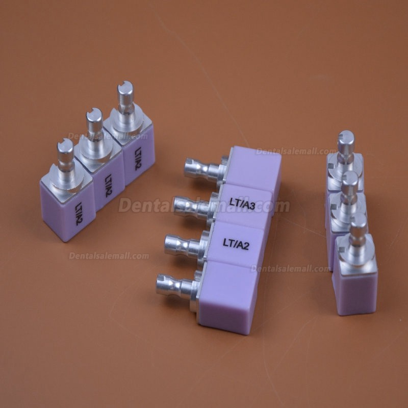 5Pcs C14 HT/LT Dental Lithium Dislicate Blocks E-max Cad Cam For Sirona Cerec