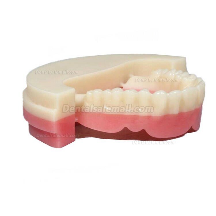 1 Pcs Dental Lab Material OD98*25mm Two-color PMMA Blocks Disk A2+Pink