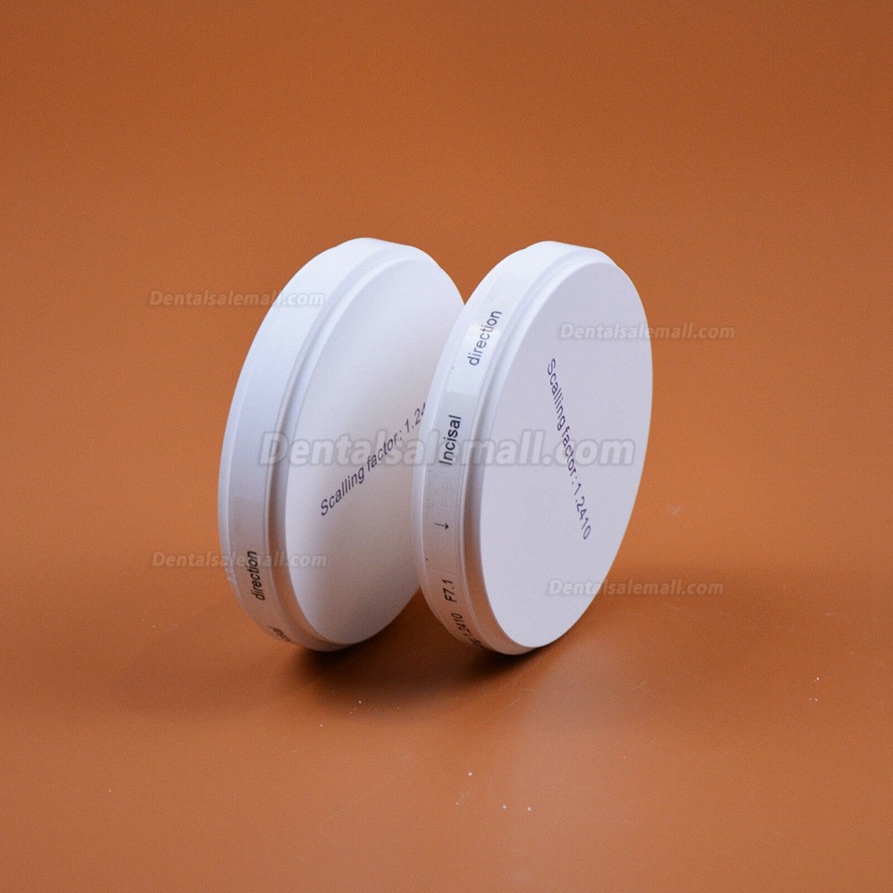 1 Pcs Multilayer Dental Zirconia Restoration Material Six-Layer Color Dental Disc