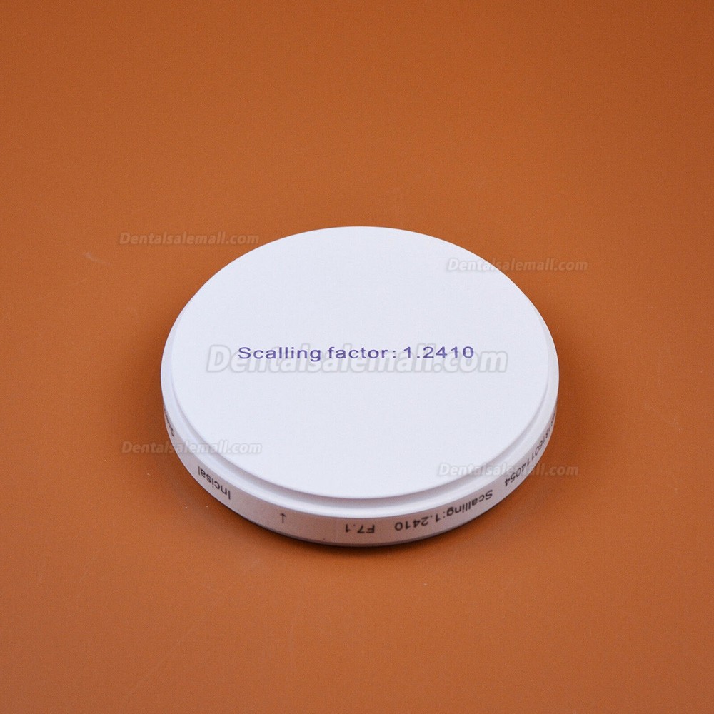 1 Pcs Multilayer Dental Zirconia Restoration Material Six-Layer Color Dental Disc