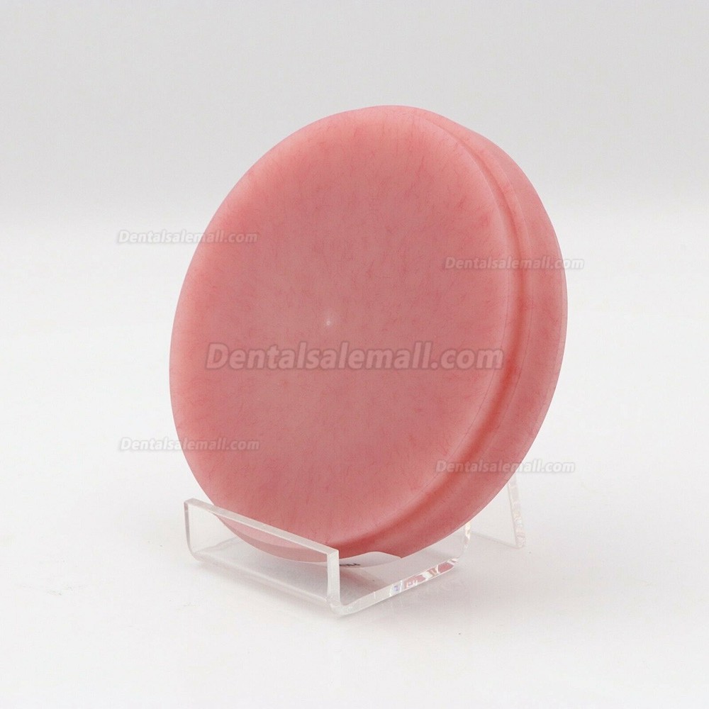 5 Pcs Dental Lab Material Wieland System Pink PMMA Blocks Disk with Bloodshot