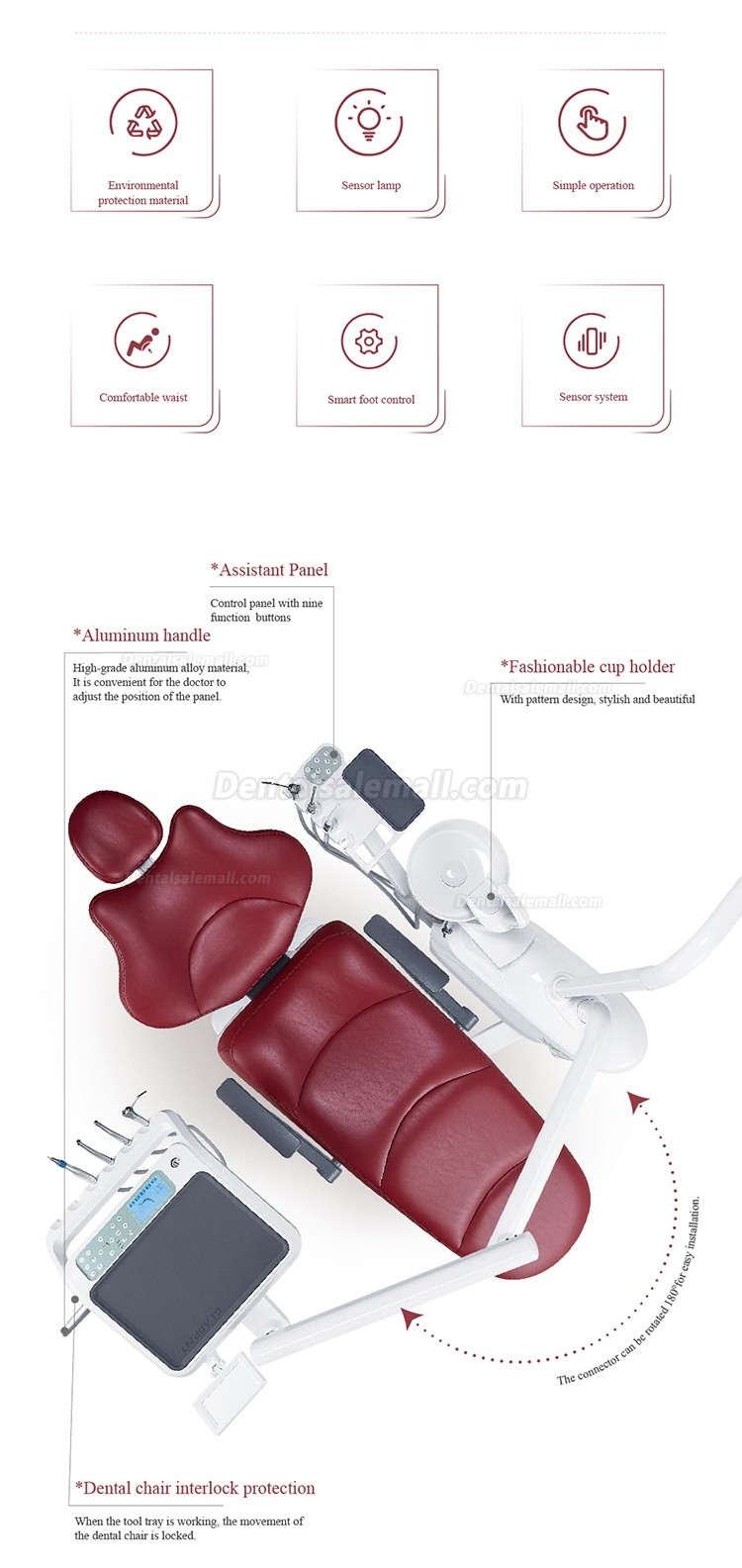 Gladent® GD-S600 Hydraulic Dental Unit System Integrated Dental Treatment Unit