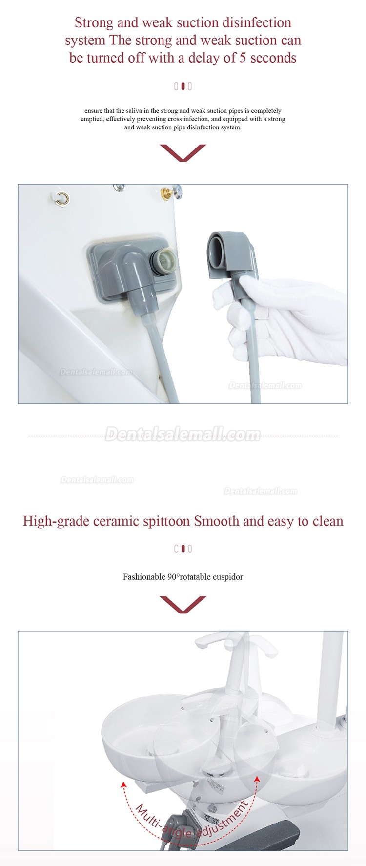 Gladent® GD-S600 Hydraulic Dental Unit System Integrated Dental Treatment Unit