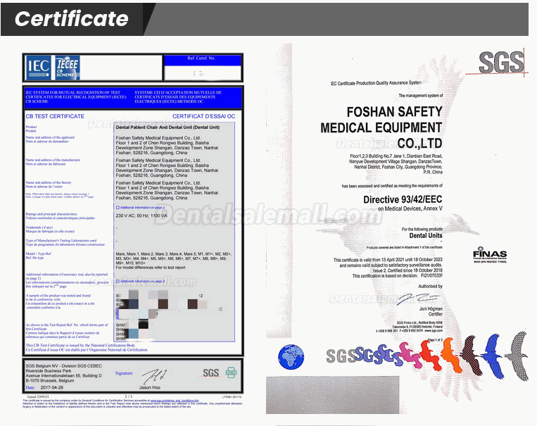 Safety® M1 Economic Integrated North American Style Dental Chair Dental Treatment Unit Three Water Filtration