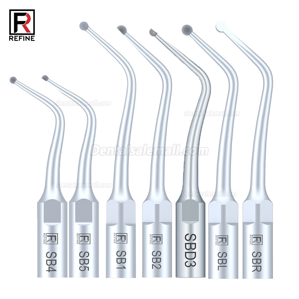 5Pcs Dental Scaler Tip SB1 SB2 SB3 SB4 SB5 SBR SBL Fit REFINE EMS Woodpecker Scaler Handpiece