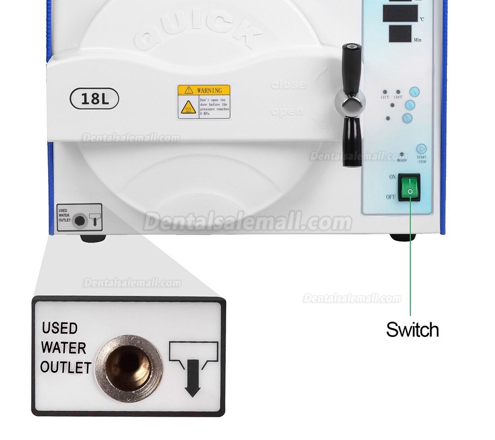 18L / 23L Sun Dental Autoclave Steam Sterilizer Class N High Temperature High Pressure