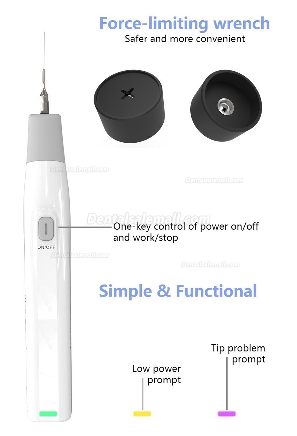 COXO Ultra Smart Dental Endo Ultrasonic Activator Root Canal Endo Irrigator Handpiece