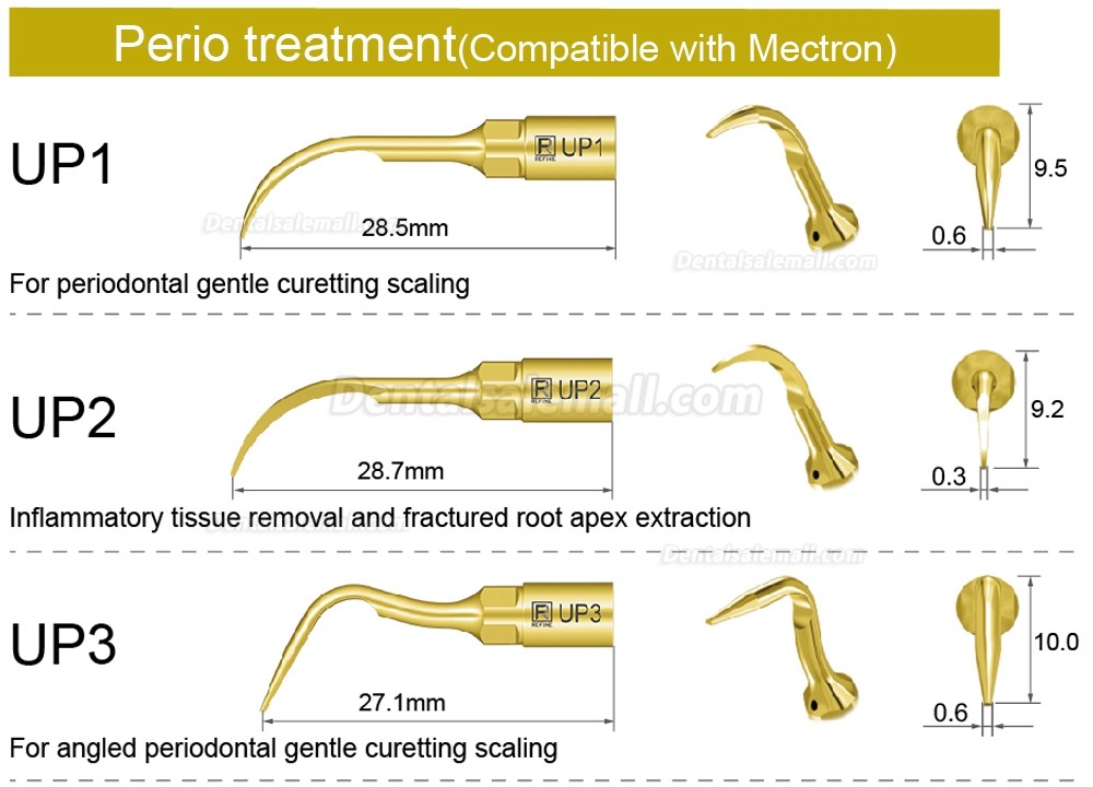 1Pcs Dental Piezosurgery Surgery Tips UP1 UP2 UP3 UP4 UP5 UP6 UP7/8 for Bone Cutting Sinus liftingfor Mectron Woodpecker Silfradent