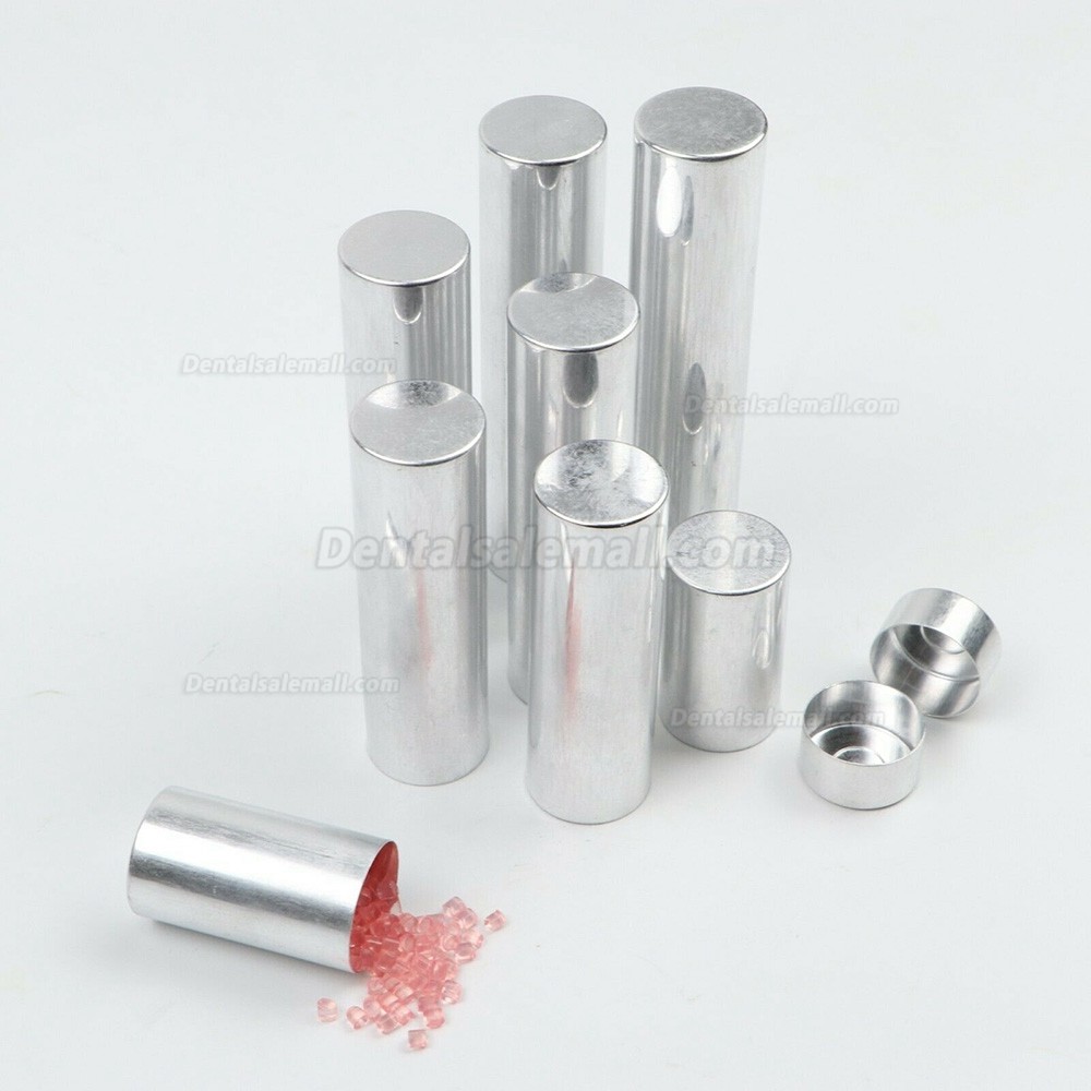 100PCS 25.5*45mm Dental Lab Aluminum Tube Empty Cartridges For Flexible Acrylic