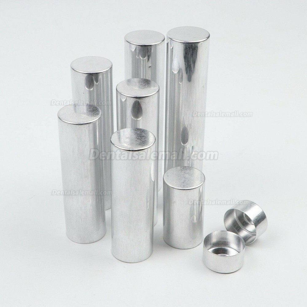 100PCS 25.5*45mm Dental Lab Aluminum Tube Empty Cartridges For Flexible Acrylic